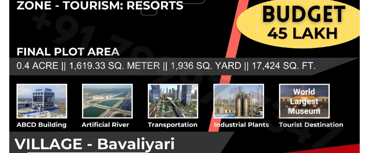 Bulk Land for Sale in Dholera | Bavaliyari Village | Tourism & Resort Zone