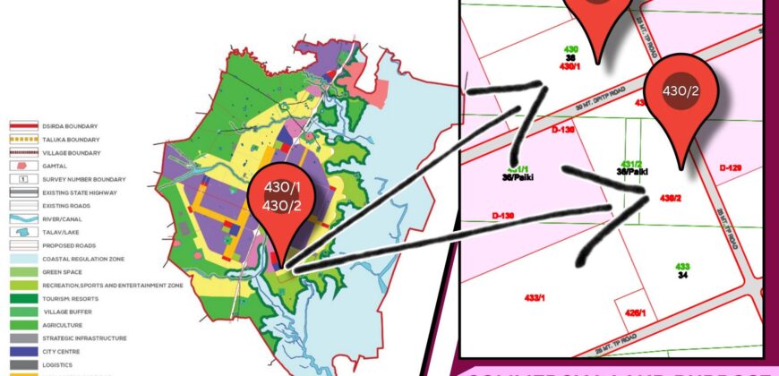 For Sale Bulk Land for Sale in Dholera | Zankhi Village | City Center and Residencial