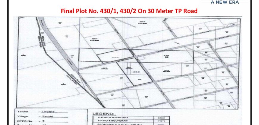 For Sale Bulk Land for Sale in Dholera | Zankhi Village | City Center and Residencial