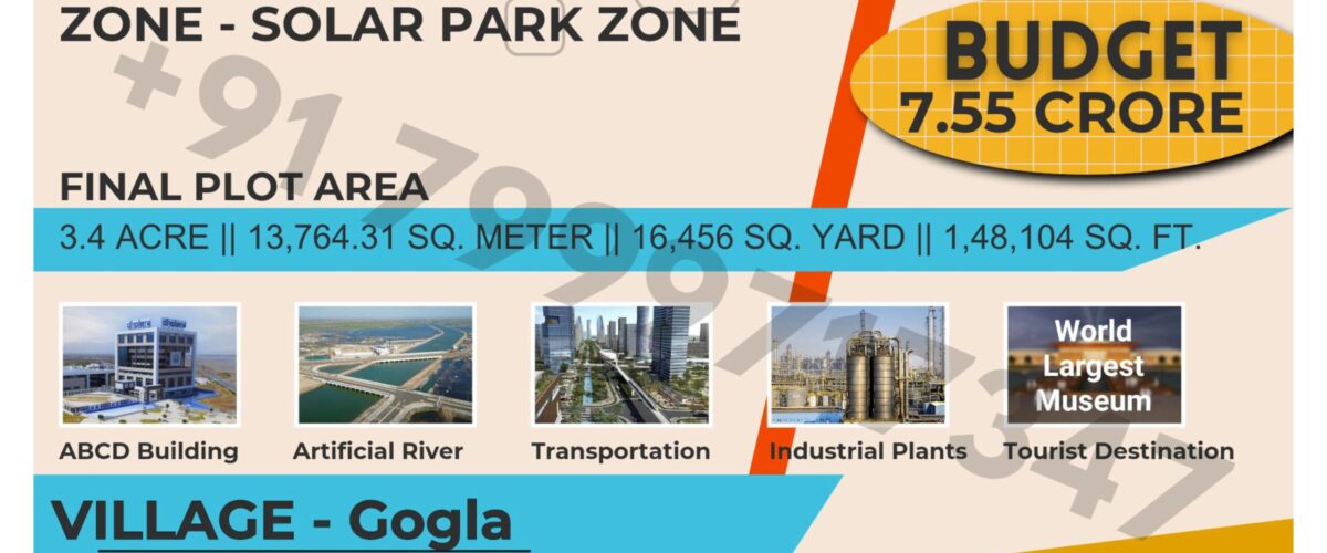 Bulk Land for Sale in Dholera | Gogla Village | Solar Park Zone